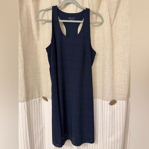 Athleta Navy Midi Dress